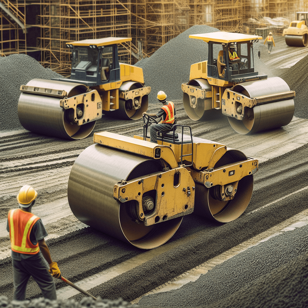 Vibratory Rollers In Compaction Roller Compactor