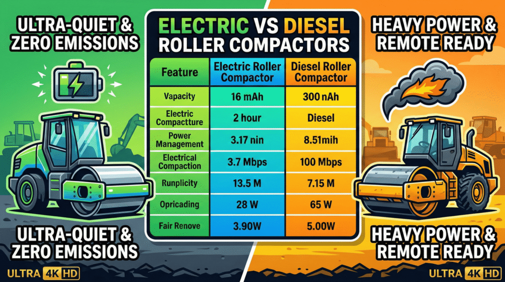 Electric Vs Diesel Roller Compactor