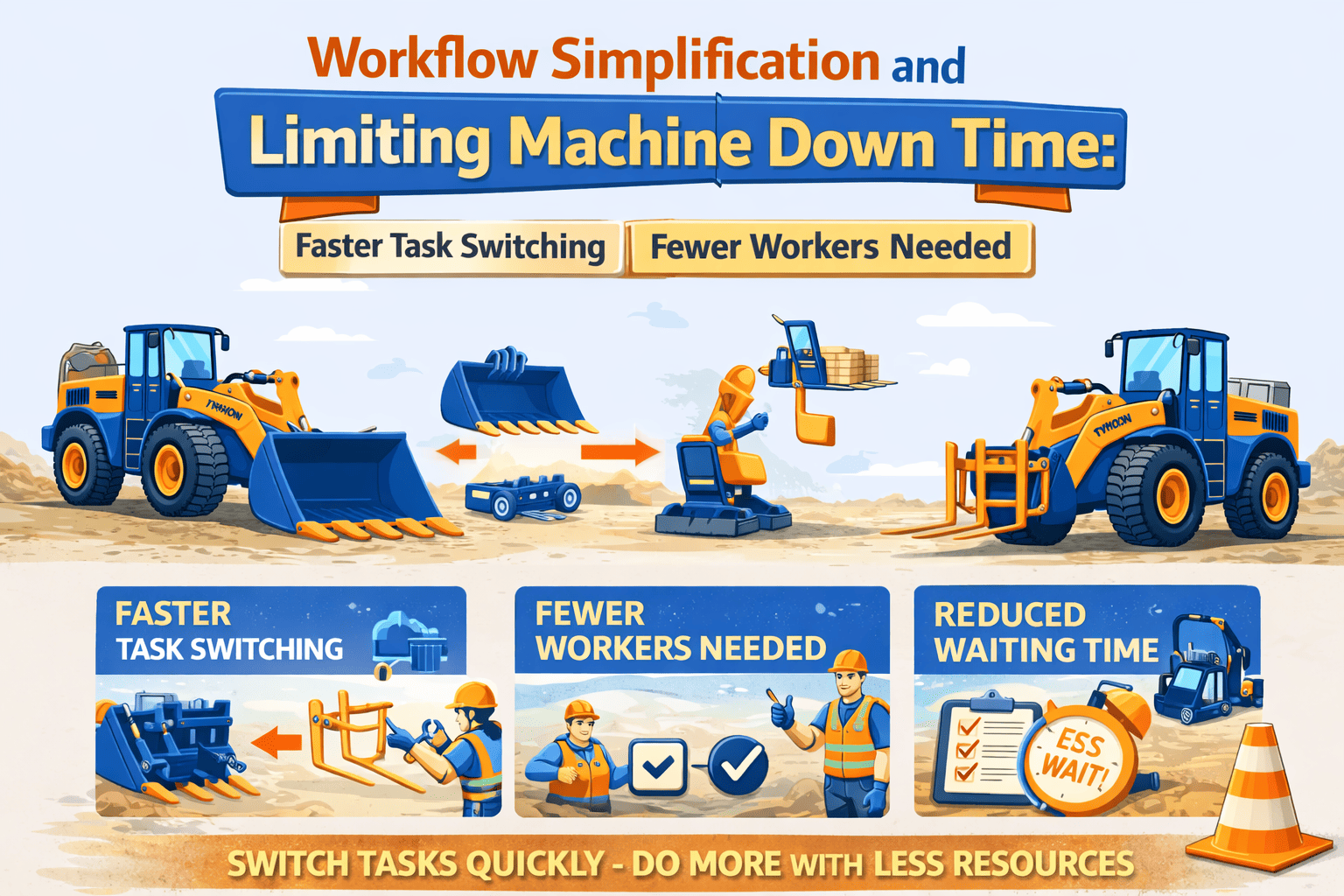 Workflow Simplification and Limiting Machine Down Time