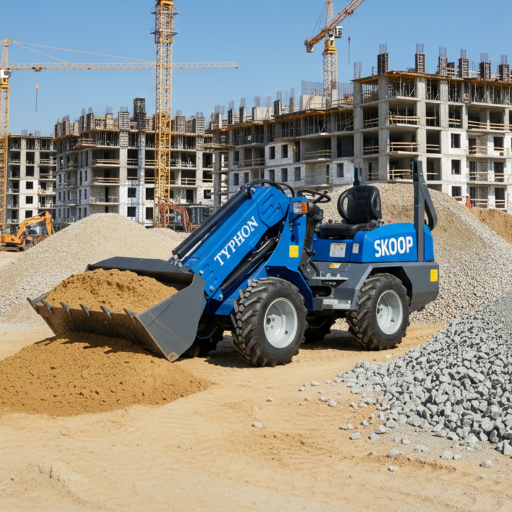 New TYPHON Telescopic Wheel Loader with Kubota D1105 engine 25 hp 1 ton Load USA - Image 4