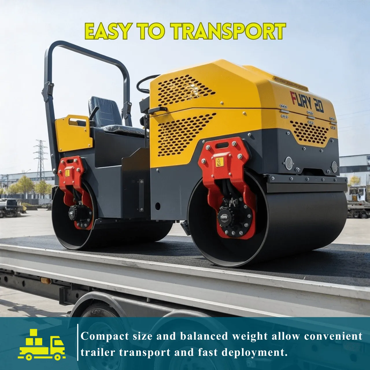 TYPHON FURY 20 Mini Road Roller 2Ton Hydraulic Oil Vibratory B&S 23hp USA engine - Image 18