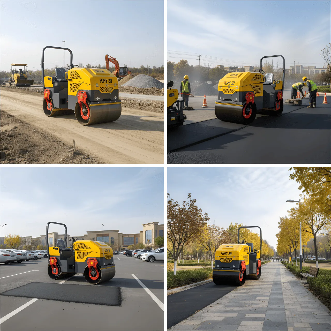 TYPHON FURY 20 Mini Road Roller 2Ton Hydraulic Oil Vibratory B&S 23hp USA engine - Image 19