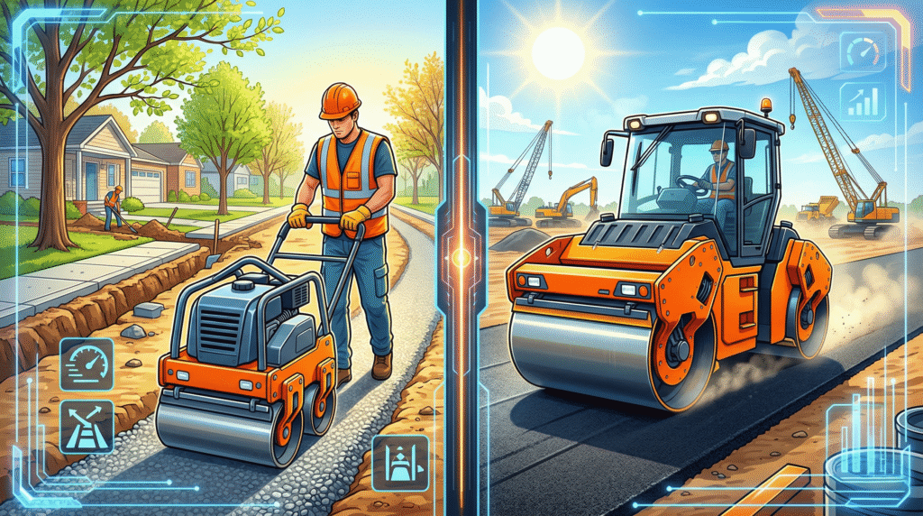 Walk-Behind Roller vs. Ride-On Roller