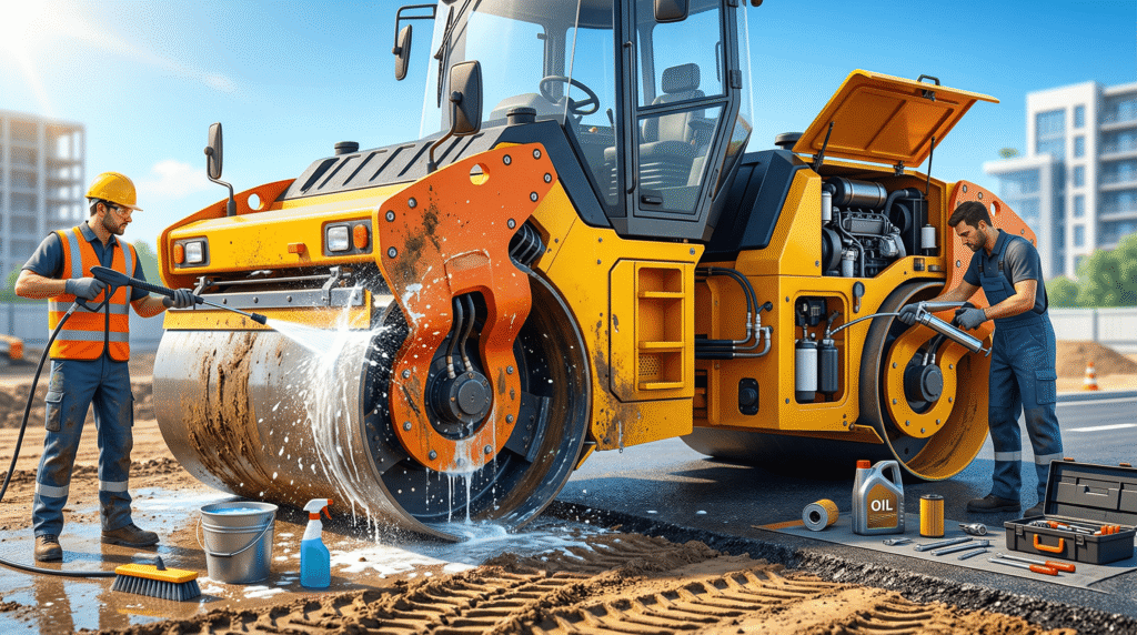 Maintaining Roller Compactor Guide