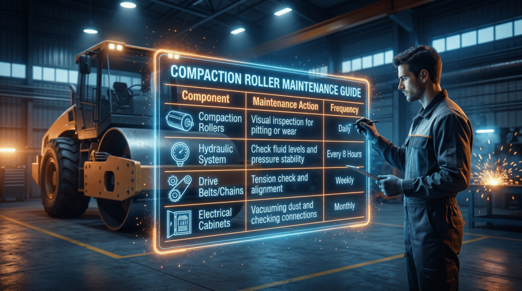 Maintaining Roller Compactor Guide