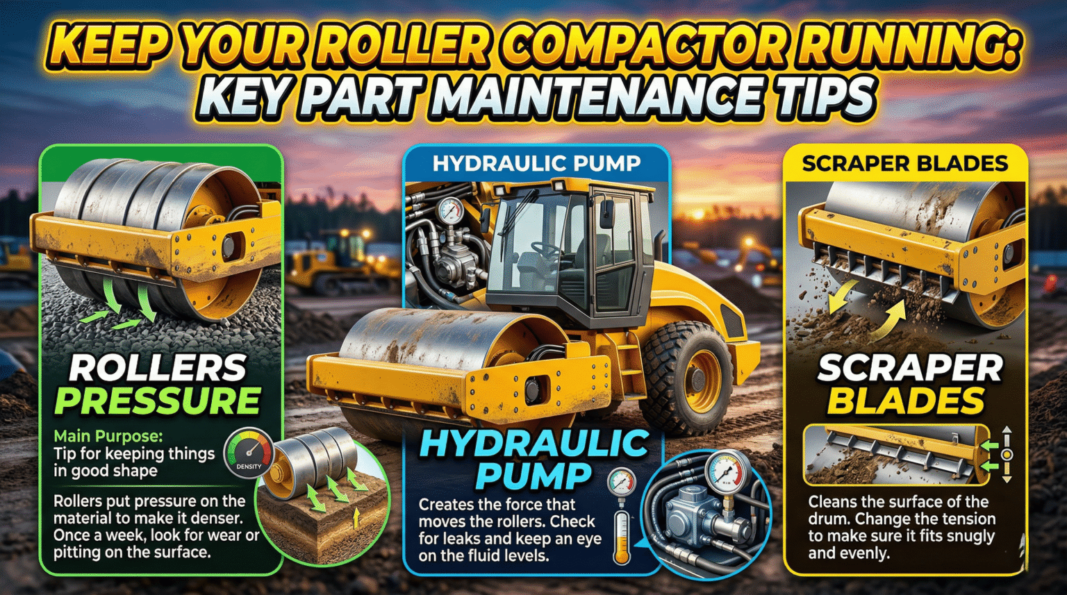 Compaction Machine Parts How Roller compactor parts are essential for efficient operation?