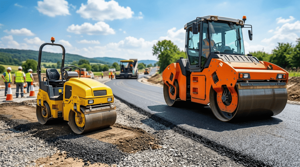 Mini Roller Compactor vs Large Road Roller