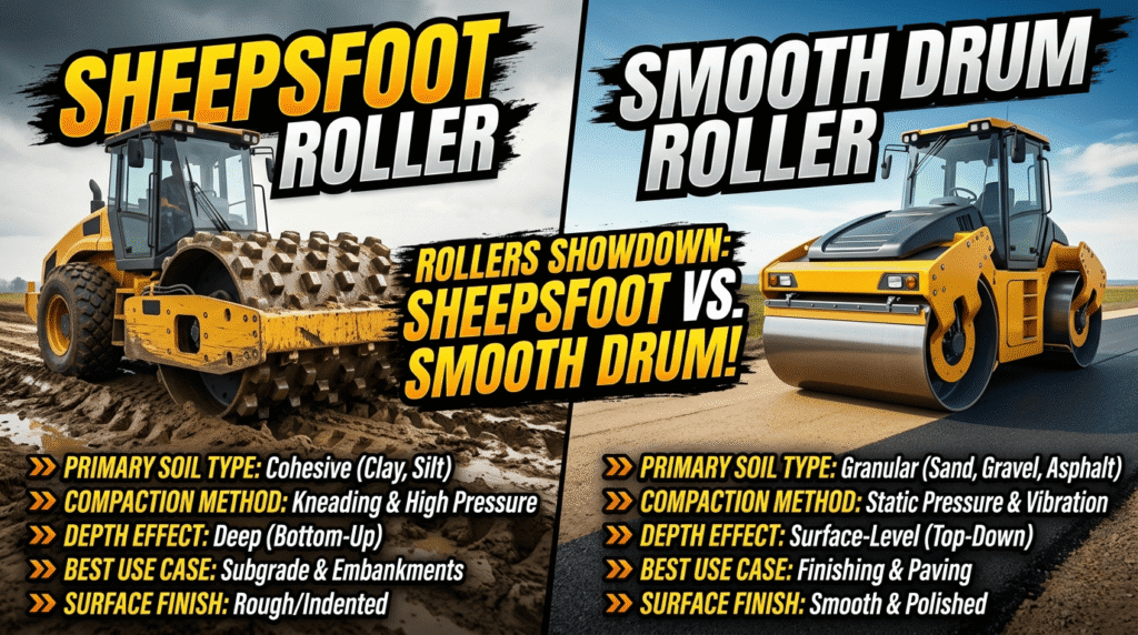 Sheepsfoot Roller Features