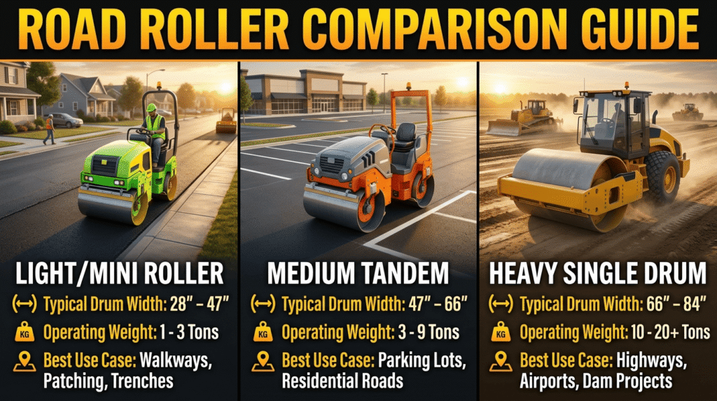 drum roller compactor Comparison