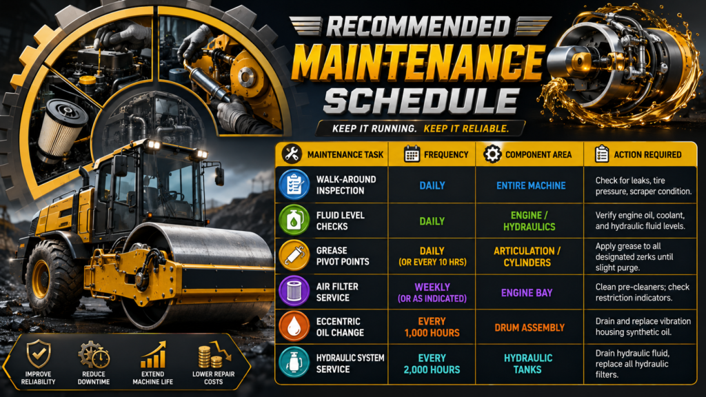 Vibratory Roller Maintenance Table