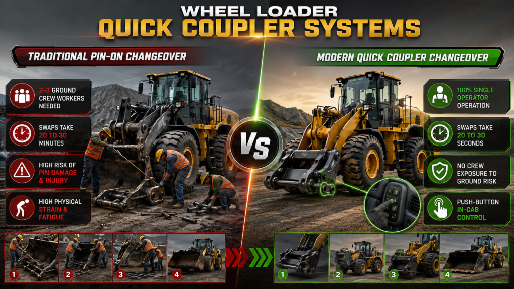 Wheel Loader Quick Coupler Systems Comparison