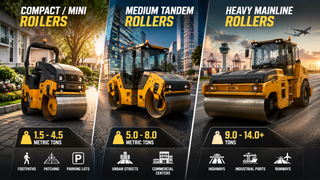 tandem vibratory rollers Comparison