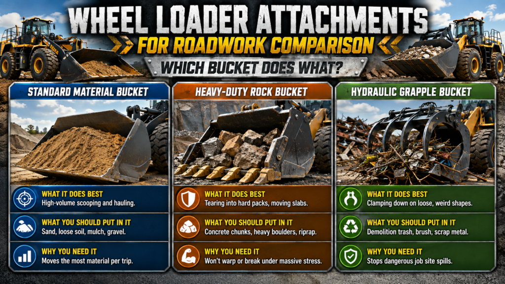 Wheel Loader Attachments Table