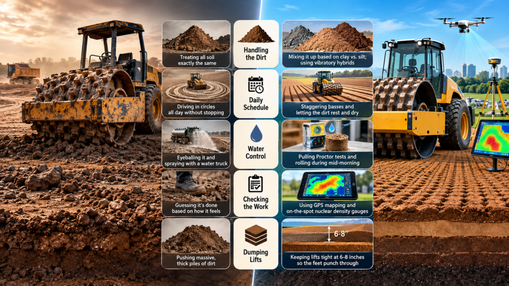 Advanced Sheepsfoot Compaction Table