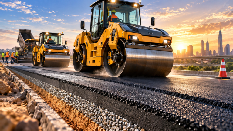 Tandem Rollers are essential in pavement construction. Discover real-world examples!